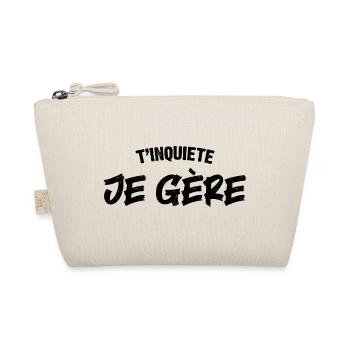 T'inquiete Je gère - Trousse biologique - nature - Devant