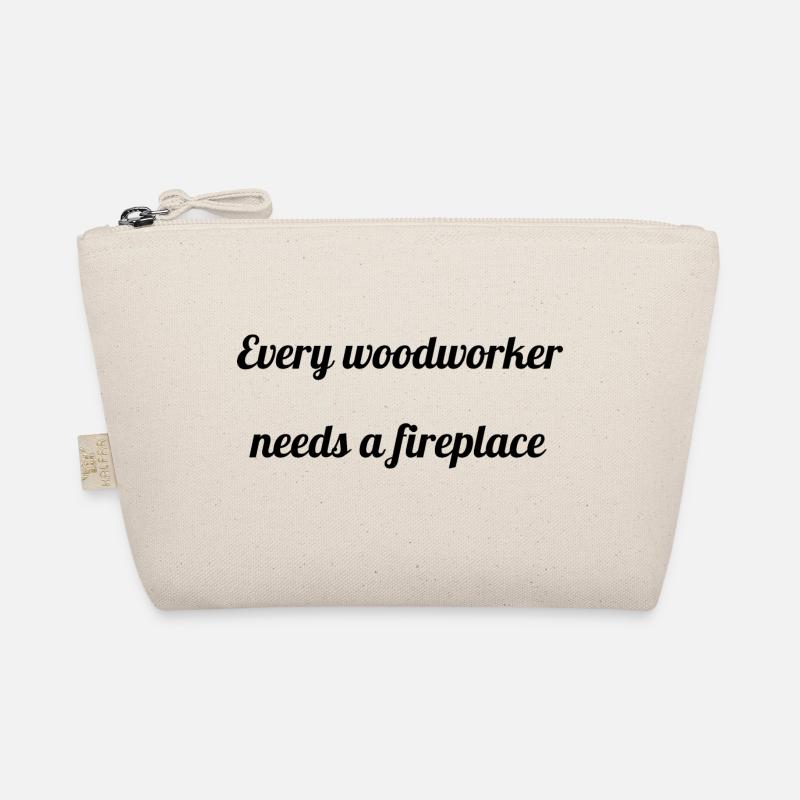 funny craftsmen design joke wood forester Organic Pouch