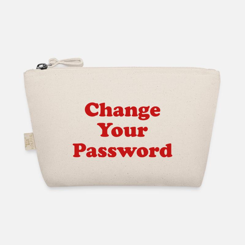 Change your Password! - rot Bio-Täschchen