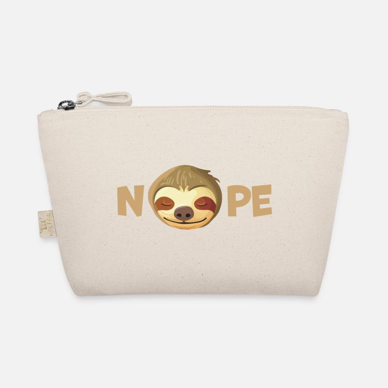 Nope Sloth Saying Funny Gift Organic Pouch