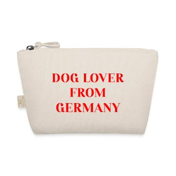 DOG LOVER FROM GERMANY - Bio-Täschchen - Natur - Vorne