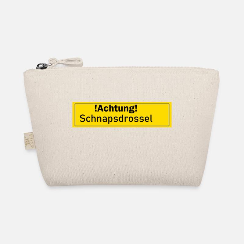 Schnapsdrossel Schanps Geschenk Geschenkidee Malle Bio-Täschchen