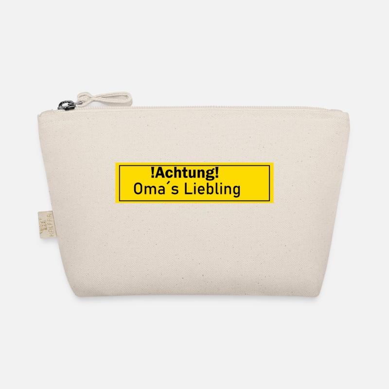 Omas Liebling Oma Hund Enkel Geschenk Geschenkidee - Bio-Täschchen - Natur