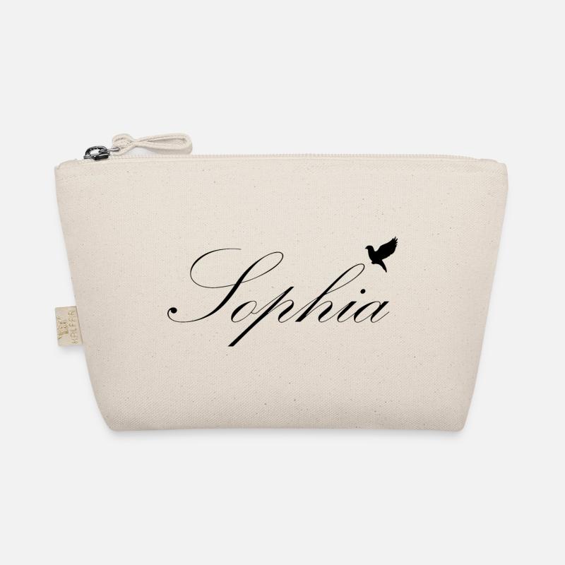 Sophia beautiful name Black Organic Pouch