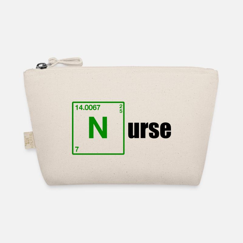 Nurse Geschenk black Bio-Täschchen