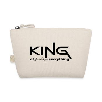 King of everything gift saying black - Organic Pouch - nature - Front