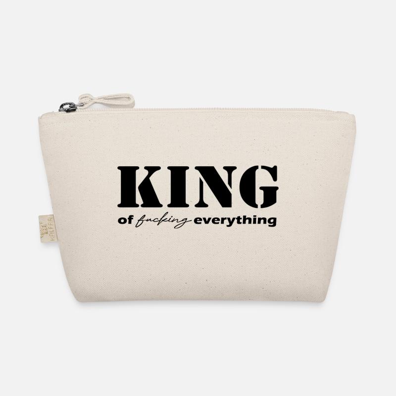 King everything saying black Organic Pouch
