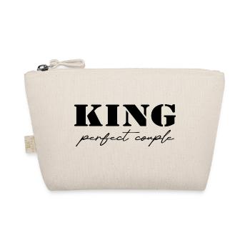 King and Queen King Geschenk black - Bio-Täschchen - Natur - Vorne