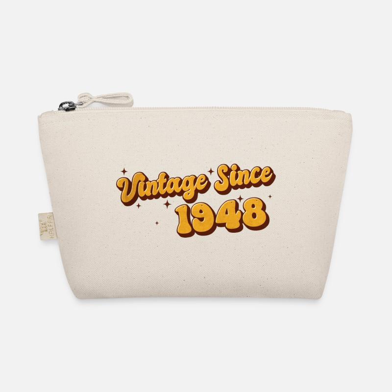 Vintage since 1948 75 Years Old - Groovy 75th Organic Pouch