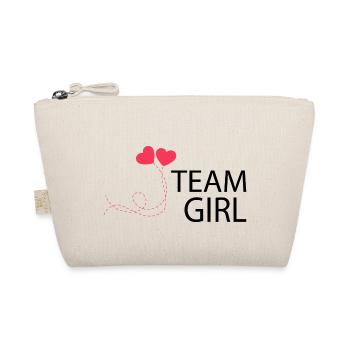 Pregnancy Baby shower Babyshower Boy Girl - Organic Pouch - nature - Front