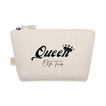 Queen of the Family- matching tee shirt - Organic Pouch - nature - Front