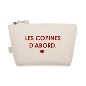 Les copines d'abord - cœur - Trousse biologique - nature - Devant