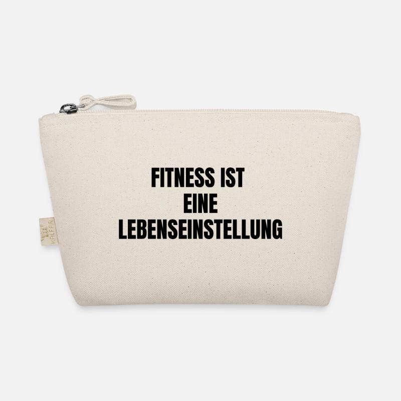 Fitness Lebenseinstellung - Bio-Täschchen - Natur