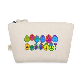 7 Chakra Design: Balance Your Energy and Transform - Organic Pouch - nature - Front