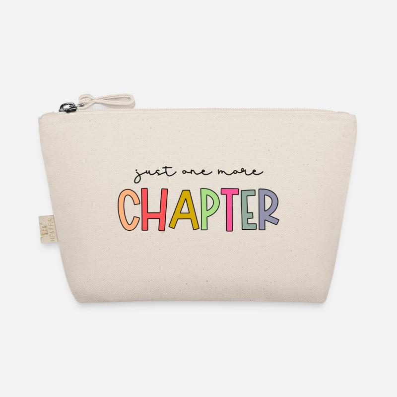 just one more chapter bunter Text -Buchliebhaber Bio-Täschchen