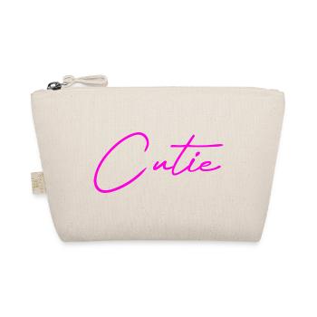 Cutie pink - Organic Pouch - nature - Front