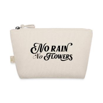 No Rain No Flowers - Bio-Täschchen - Natur - Vorne