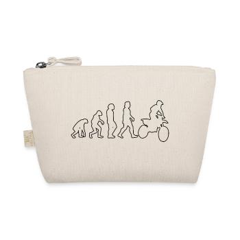 Motorcross Motorcycle Fan Motorcyclist - Organic Pouch - nature - Front
