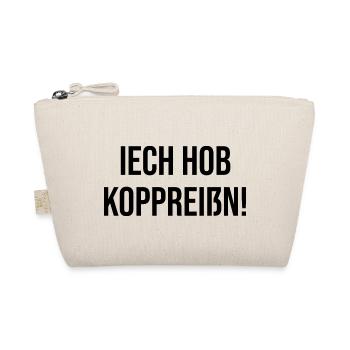 Erzgebirge ich habe Kopfschmerzen - Bio-Täschchen - Natur - Vorne