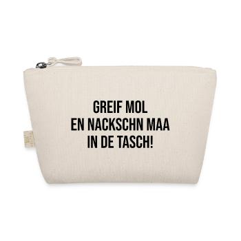 Erzgebirge Greif einen nackten Mann in die tasche - Bio-Täschchen - Natur - Vorne