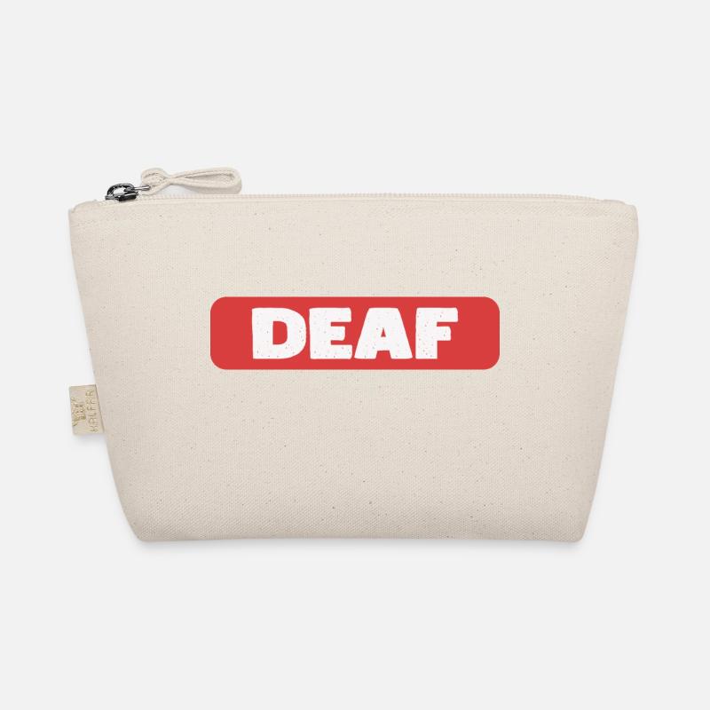 Deaf Tag, Gift For The Hearing Impaired Organic Pouch