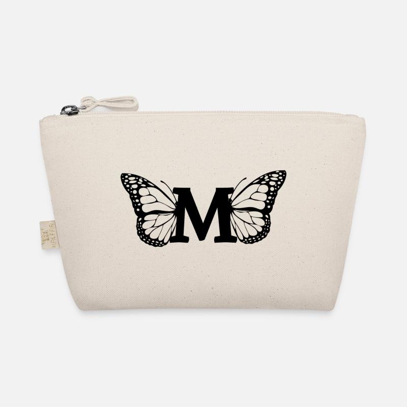 Buchstabe M Schmetterling - Bio-Täschchen - Natur