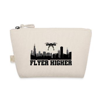 Flyer Higher Drone Flying Quadcopter Pilot RC Dron - Organic Pouch - nature - Front