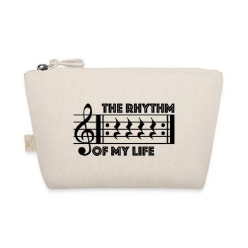 The rhythm of my life - Musik Pause Musiker Shirt - Bio-Täschchen - Natur - Vorne