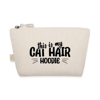 This is my cat hair hoodie funny cat quote - Bio-Täschchen - Natur - Vorne