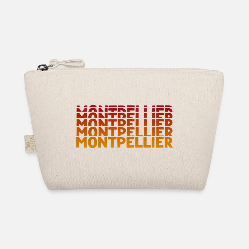 Montpellier Typography Organic Pouch