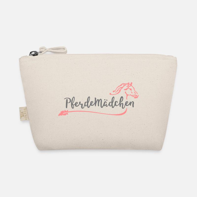 Ich bin ein Pferdemädchen - Bio-Täschchen - Natur