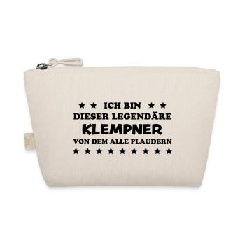 Klempner Beruf Lustiger Spruch Klempner Geschenk - Bio-Täschchen - Natur - Vorne