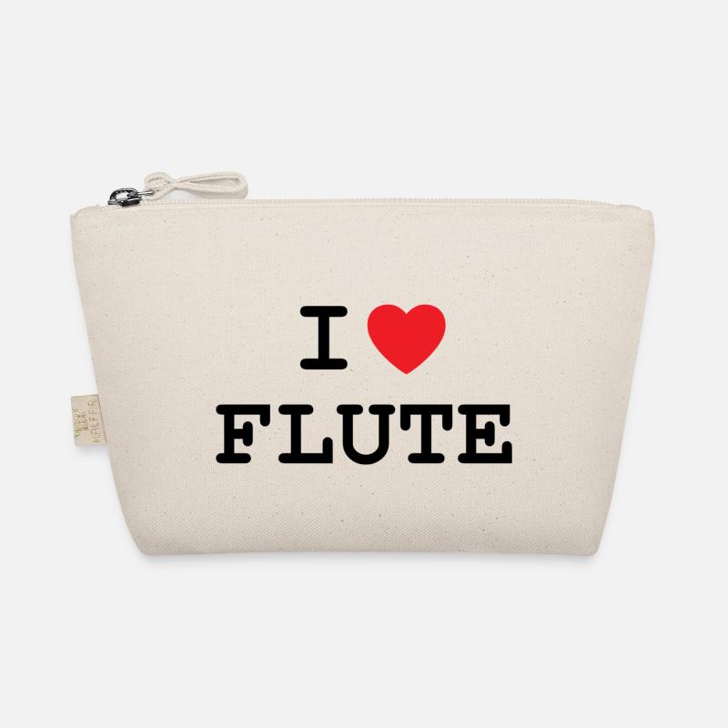 I love flute / flutes Organic Pouch