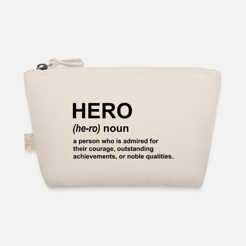 Hero Definition Schwarzer Text. - Bio-Täschchen - Natur