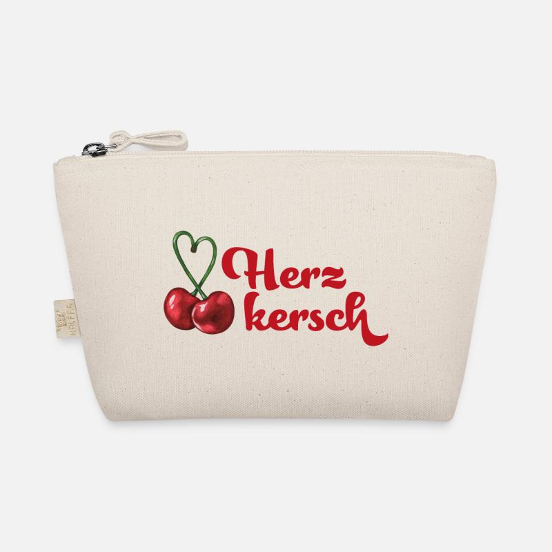 Herzkersch Shirt - Bio-Täschchen - Natur