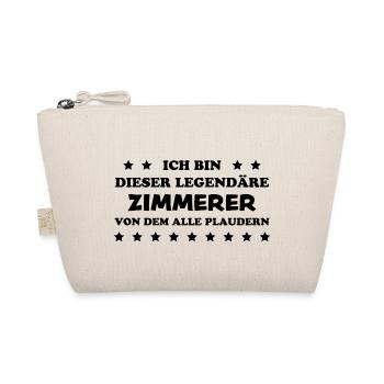 Zimmerer Lustiger Spruch Fun Zimmermann Geschenk - Bio-Täschchen - Natur - Vorne