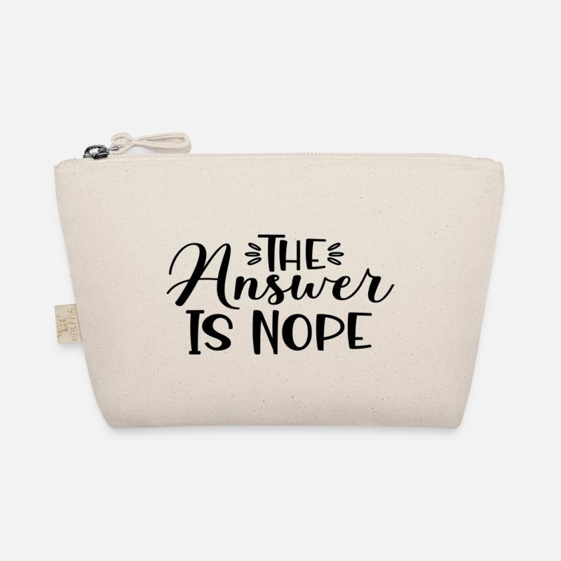 The Answer Is Nope - Bio-Täschchen - Natur