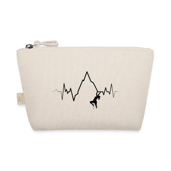 Ecg Heartbeat Graphic Bouldering Mountaineering Bo - Organic Pouch - nature - Front