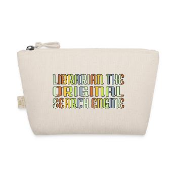 green sayings book keeper shirt fun - Bio-Täschchen - Natur - Vorne