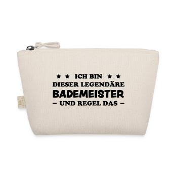 Bademeister Beruf Lustiger Spruch Freibad Geschenk - Bio-Täschchen - Natur - Vorne