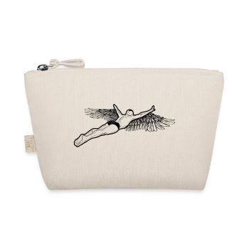 Retro Graphic Cliff Diver Cliff Diving Tombstoning - Organic Pouch - nature - Front