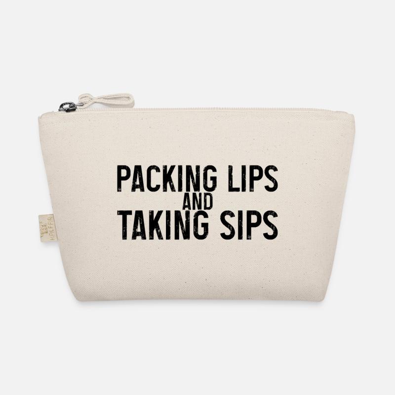 Packing Lips And Taking Sips Bio-Täschchen
