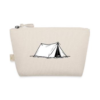 Camping Gift Tents Motorhome Caravan Camp - Organic Pouch - nature - Front