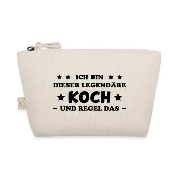Koch Lustig Spruch Beruf Gastronomie Koch Geschenk - Bio-Täschchen - Natur - Vorne