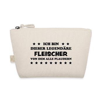 Fleischer Metzger Lustig Spruch Fleischer Geschenk - Bio-Täschchen - Natur - Vorne