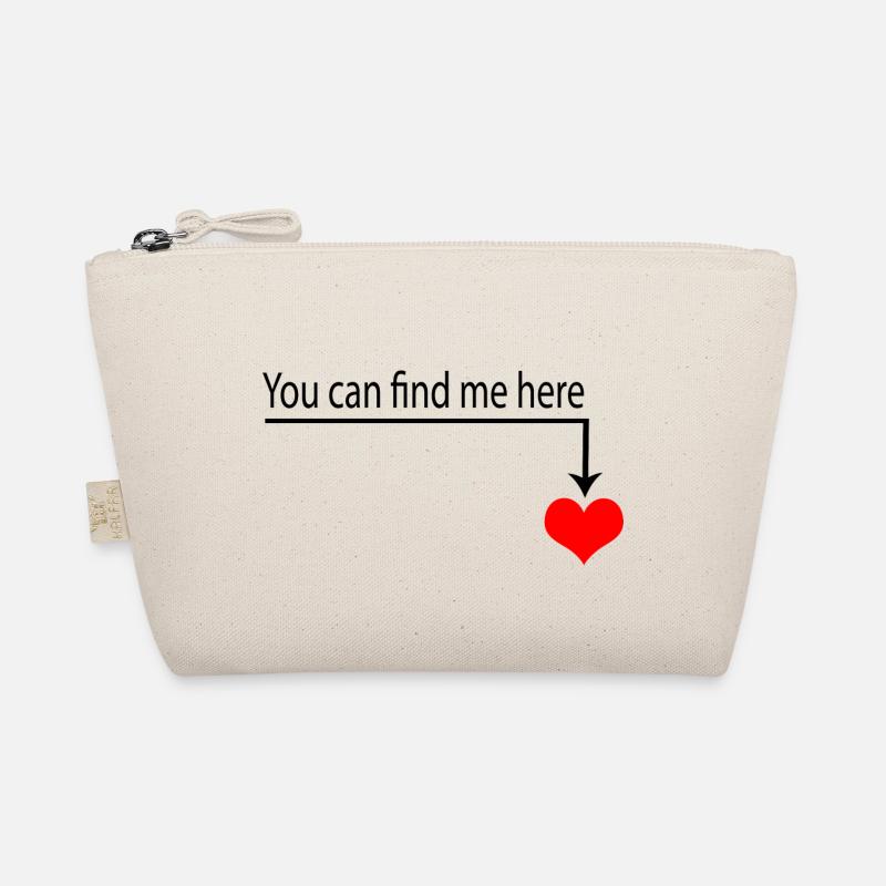 Rotes Herz Geschenkidee Bio-Täschchen