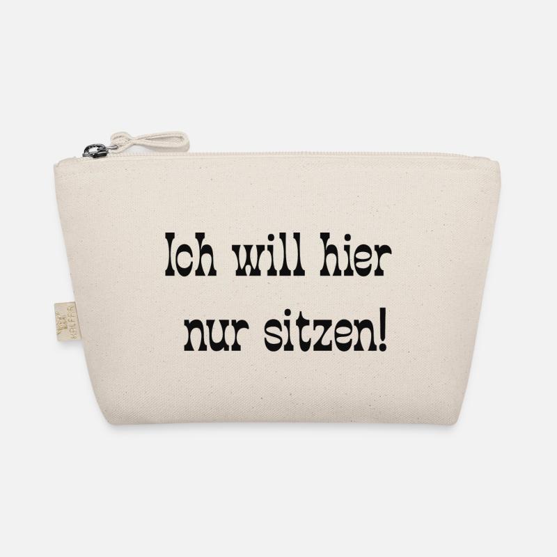 Ich will hier nur sitzen! Bio-Täschchen