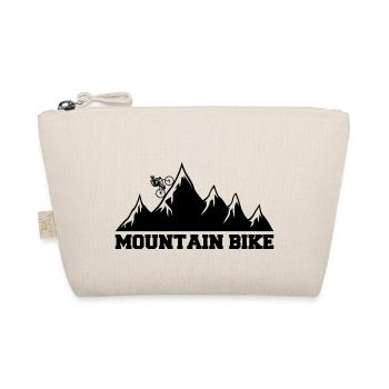 Mountain bike black - Organic Pouch - nature - Front