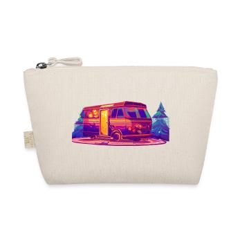 Caravan Camp Camping Gift Tents Motorhome - Organic Pouch - nature - Front
