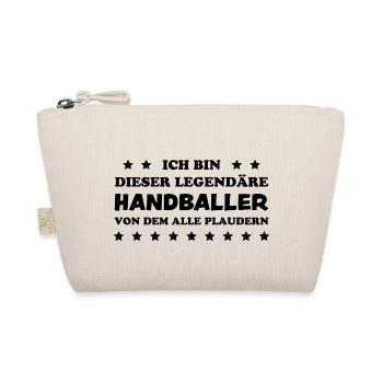 Handball Lustig Spruch Handballer Spieler Geschenk - Bio-Täschchen - Natur - Vorne